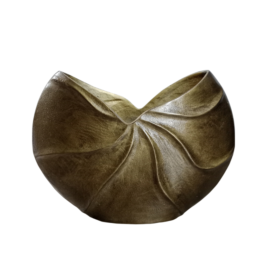 IWA 3 VASE ALUMINIUM GOLD ANTIQUE 38x13xH28cm IN