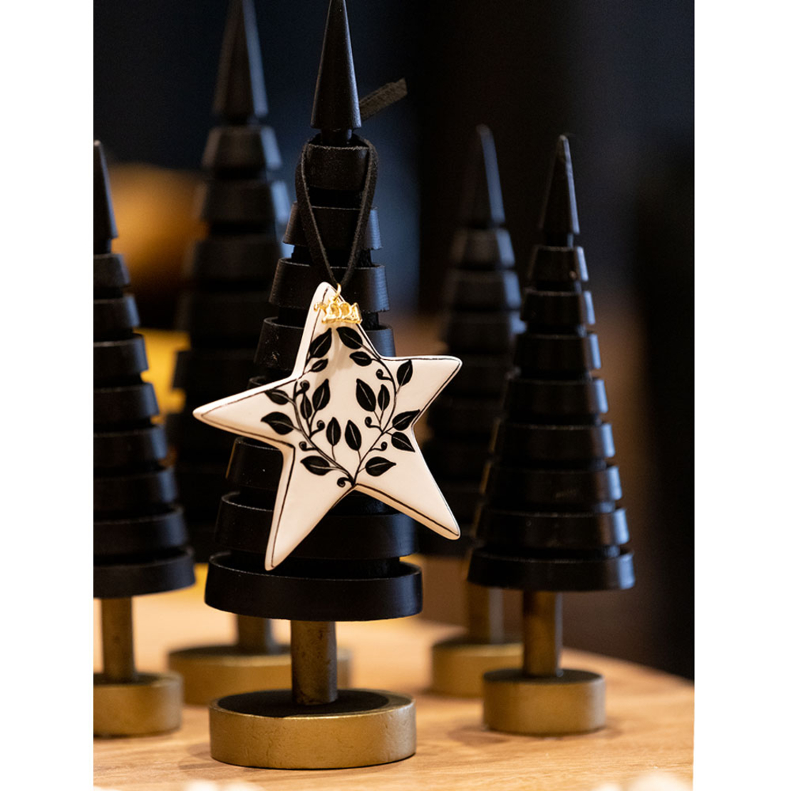 XMAS NIGHT 3 TREE MDF BLACK D8,5xH29cm PRC
