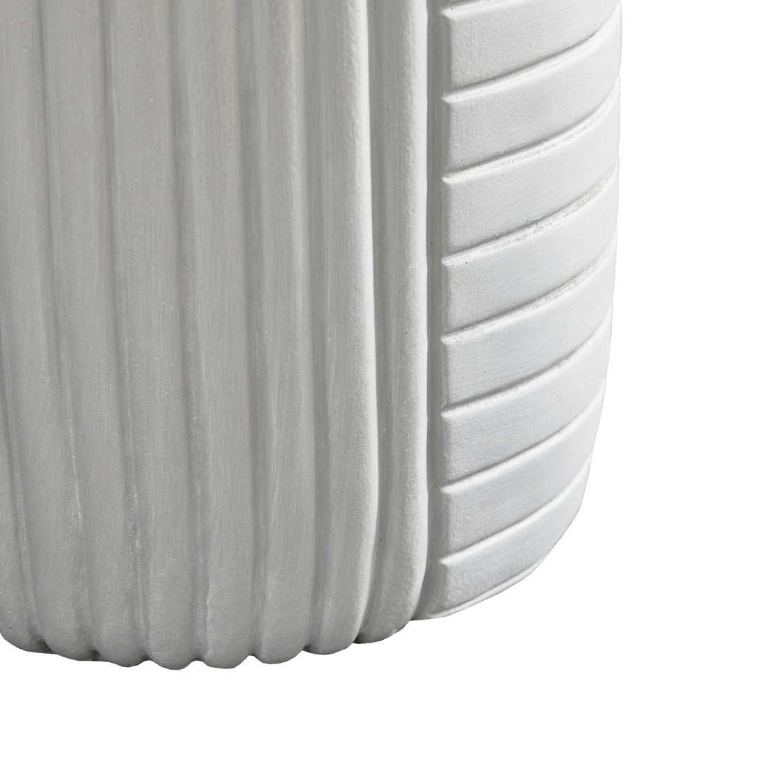 GEOMETRICAL 2 SIDE TABLE MgO WHITE 35x35xH46cm PRC