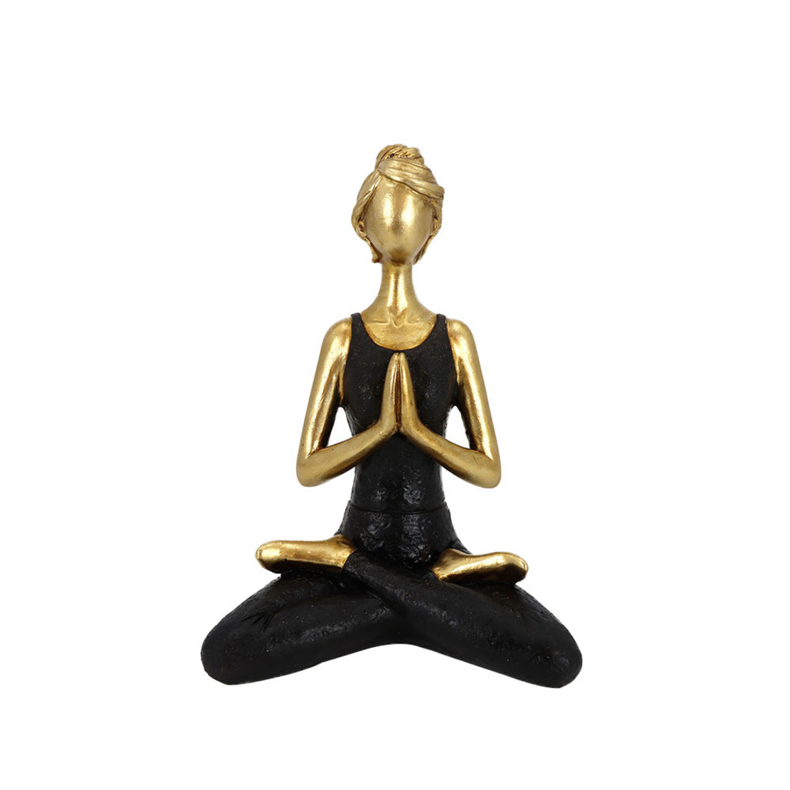 VASANTA 2 DECO FIGURE POLYRESIN GOLD BLACK 13,5x9x