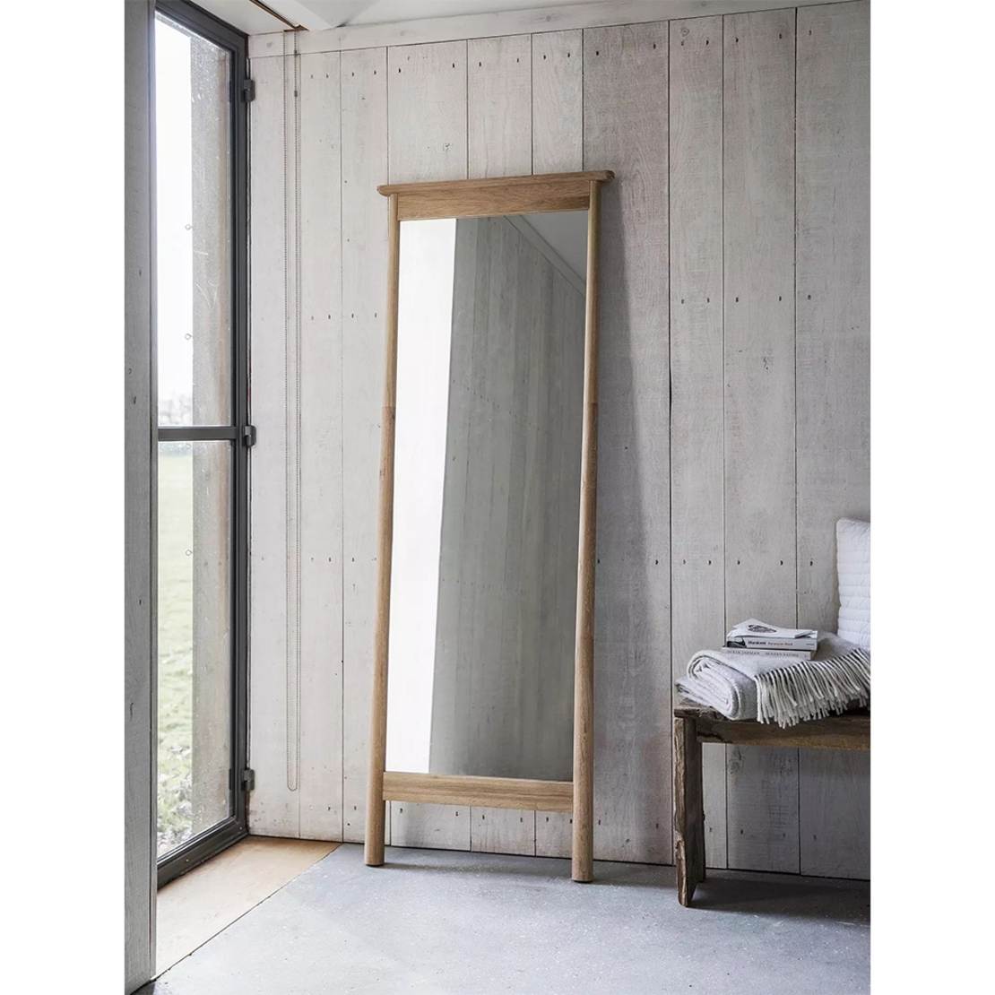 TOSCANE MIRROR WOOD NATURAL 64xH174cm E1 PRC