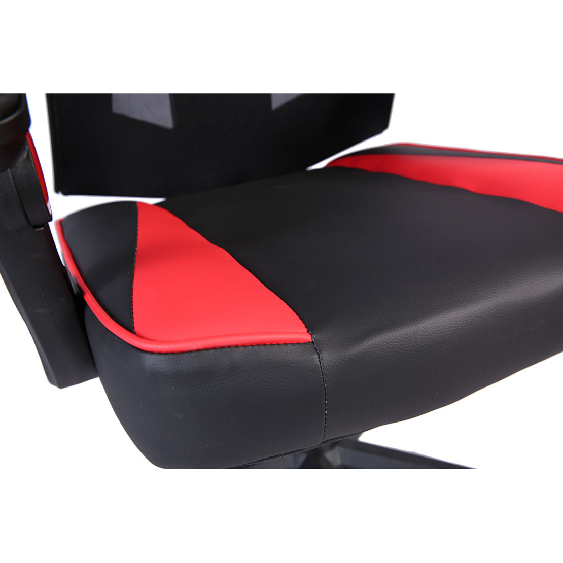 FUSION GAMING CHAIR DESK FABRIC BLACK NYLON RED PP 50x74xH137cm PRC