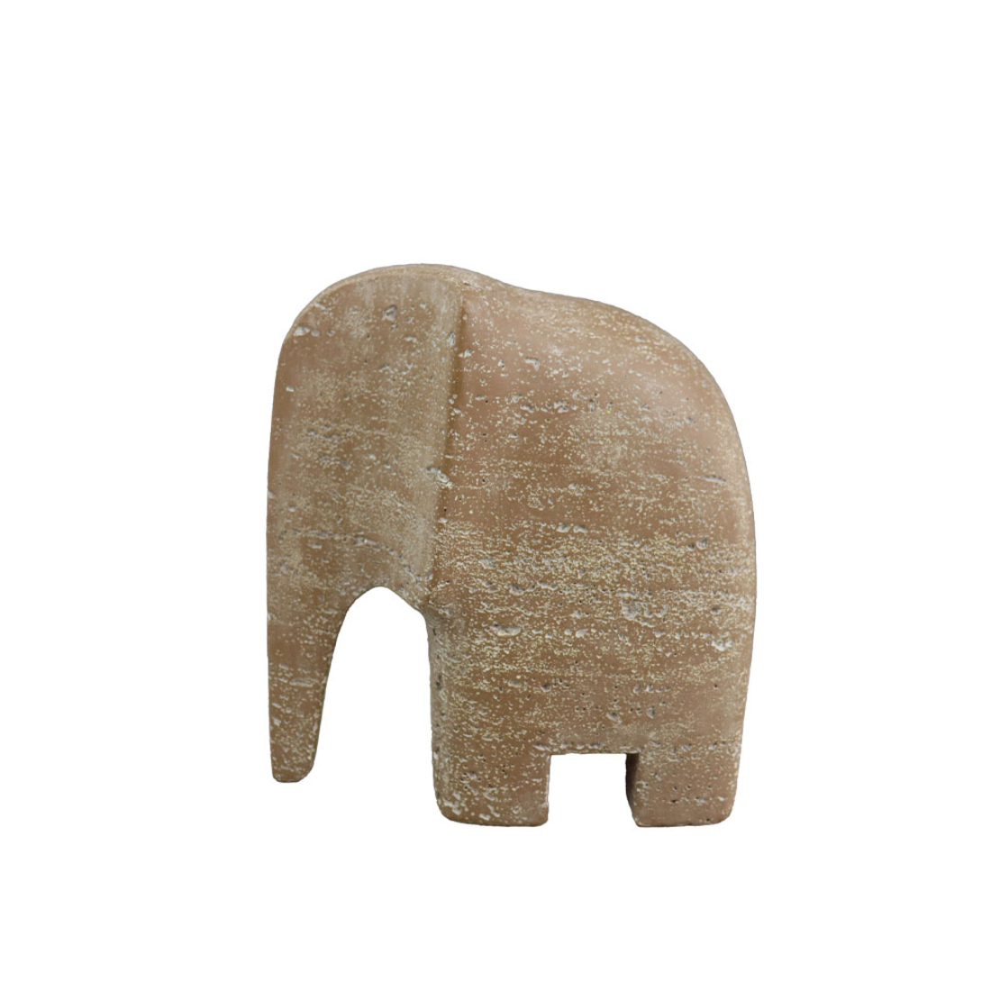 TENGO.B DECORATION ELEPHANT 16.5x9x18 POLYRESIN HONEY WHITE