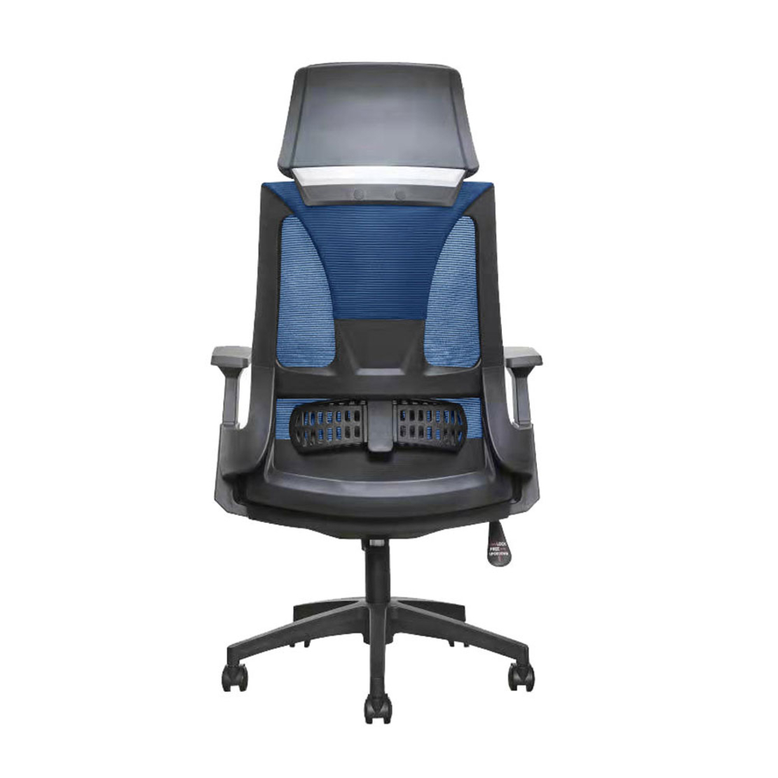 TIE CHAIR DESK FABRIC BLUE BLACK 66x64xH130cm E1 PRC