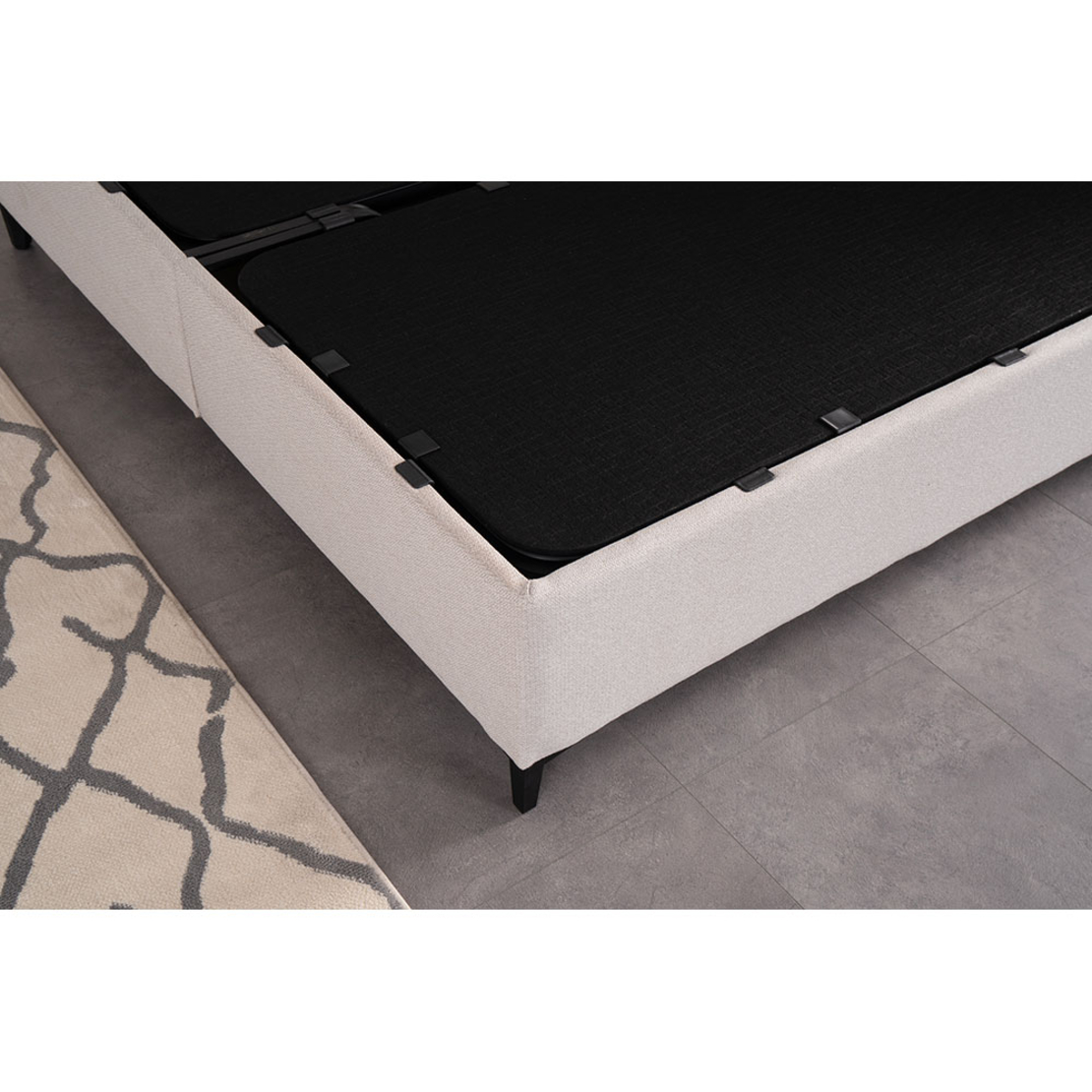 FRAME BED WITH STORAGE (FOR MATTRESS 160x200cm) ZAKAR LOOK BEIGE 16-854 E1 TR