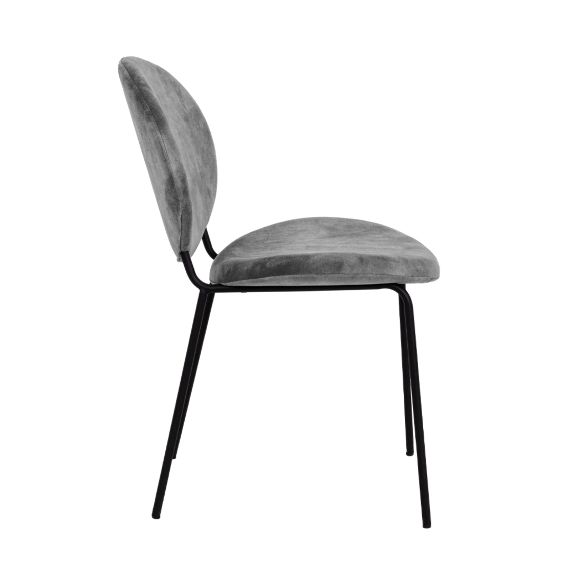 BEETLE CHAIR FABRIC SILVER METAL E1 PRC