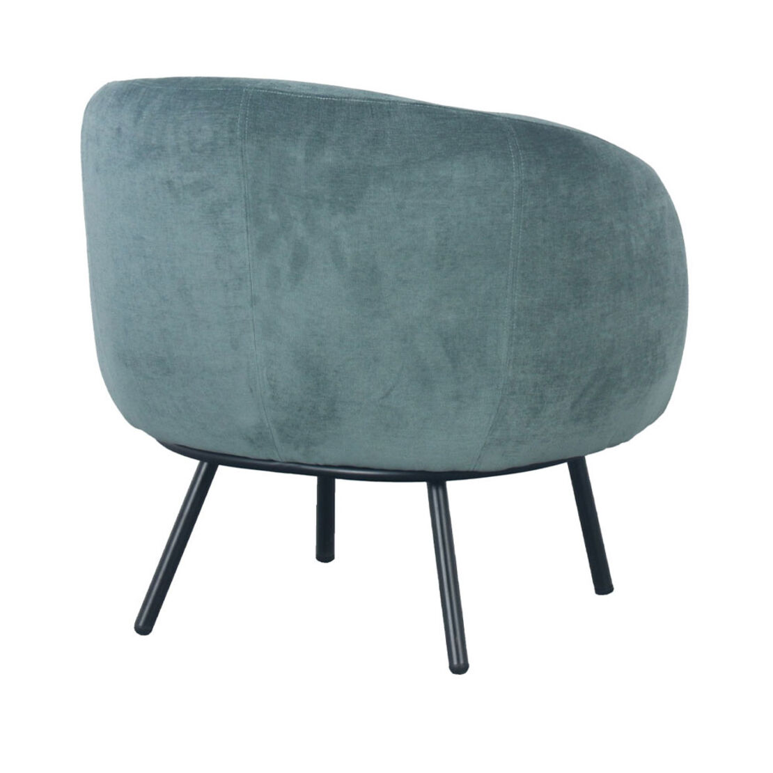 MALU ARMCHAIR FABRIC WATER GREEN METAL BLACK E1 PRC