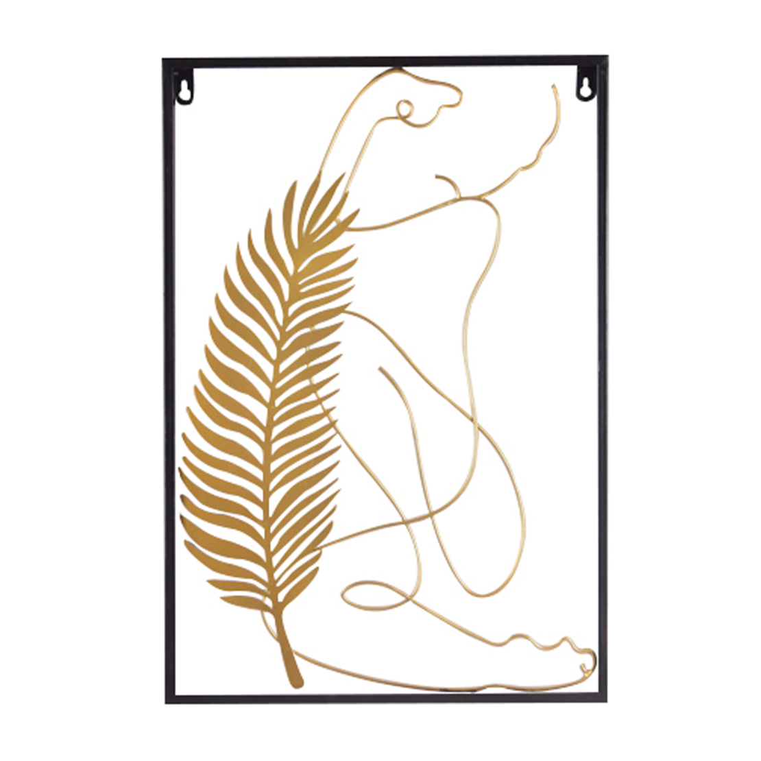 FEAT 2 DECO WALL METAL GOLD BLACK 38x2xH558cm PRC