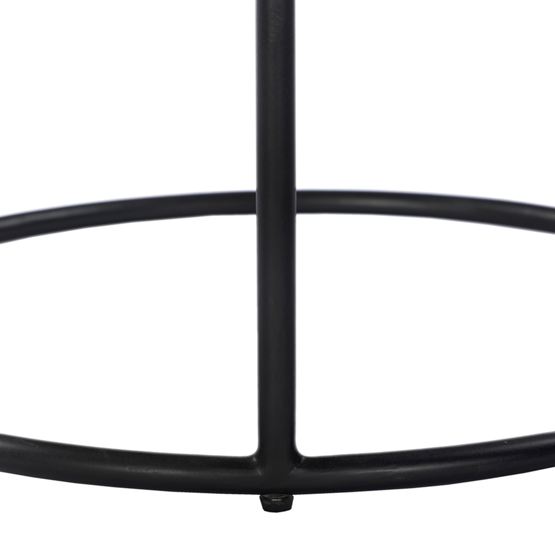 CELLINI COFFEE TABLE SET 2PCS WOOD ACACIA WALNUT LIGHT METAL BLACK 70x70xH43cm IN