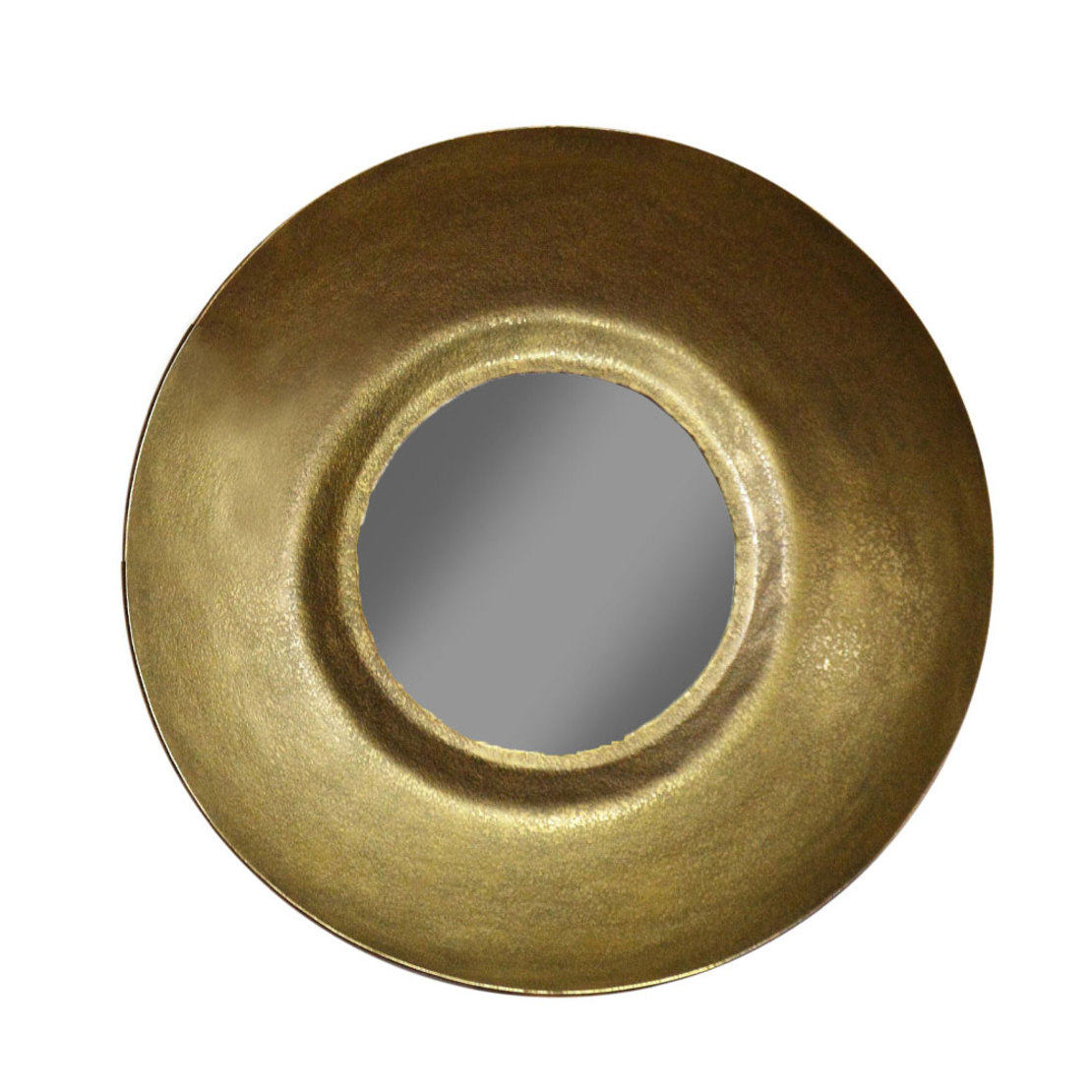 OJO MIRROR ALUMINIUM BRASS ANTIQUE 49x8x49