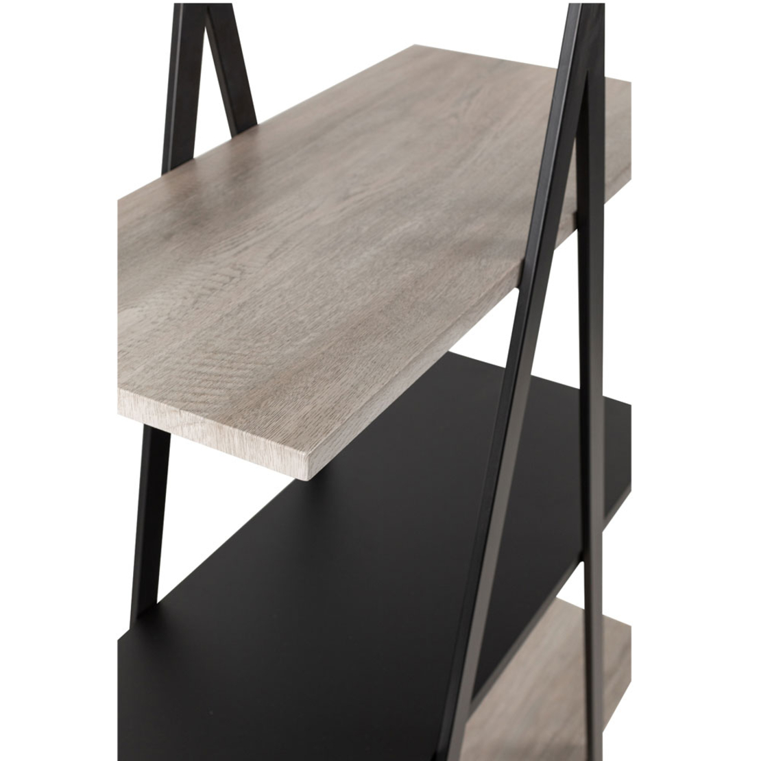 APATCHI BOOKCASE VENEER BLACK SONOMA DECAPE 95x30xH145cm E1 PRC