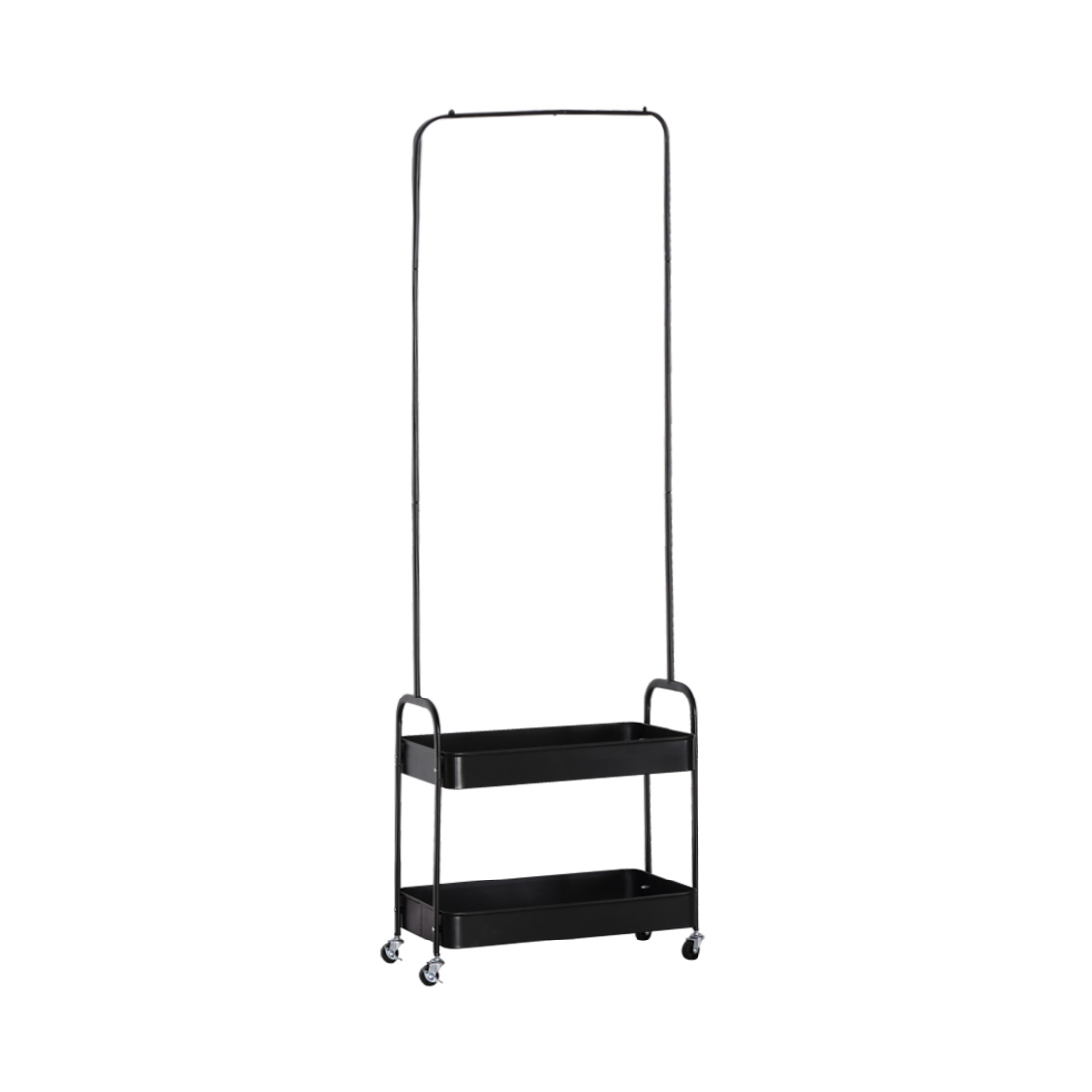 ARMARIO WARDROBE METAL BLACK 56x31xH152cm PRC