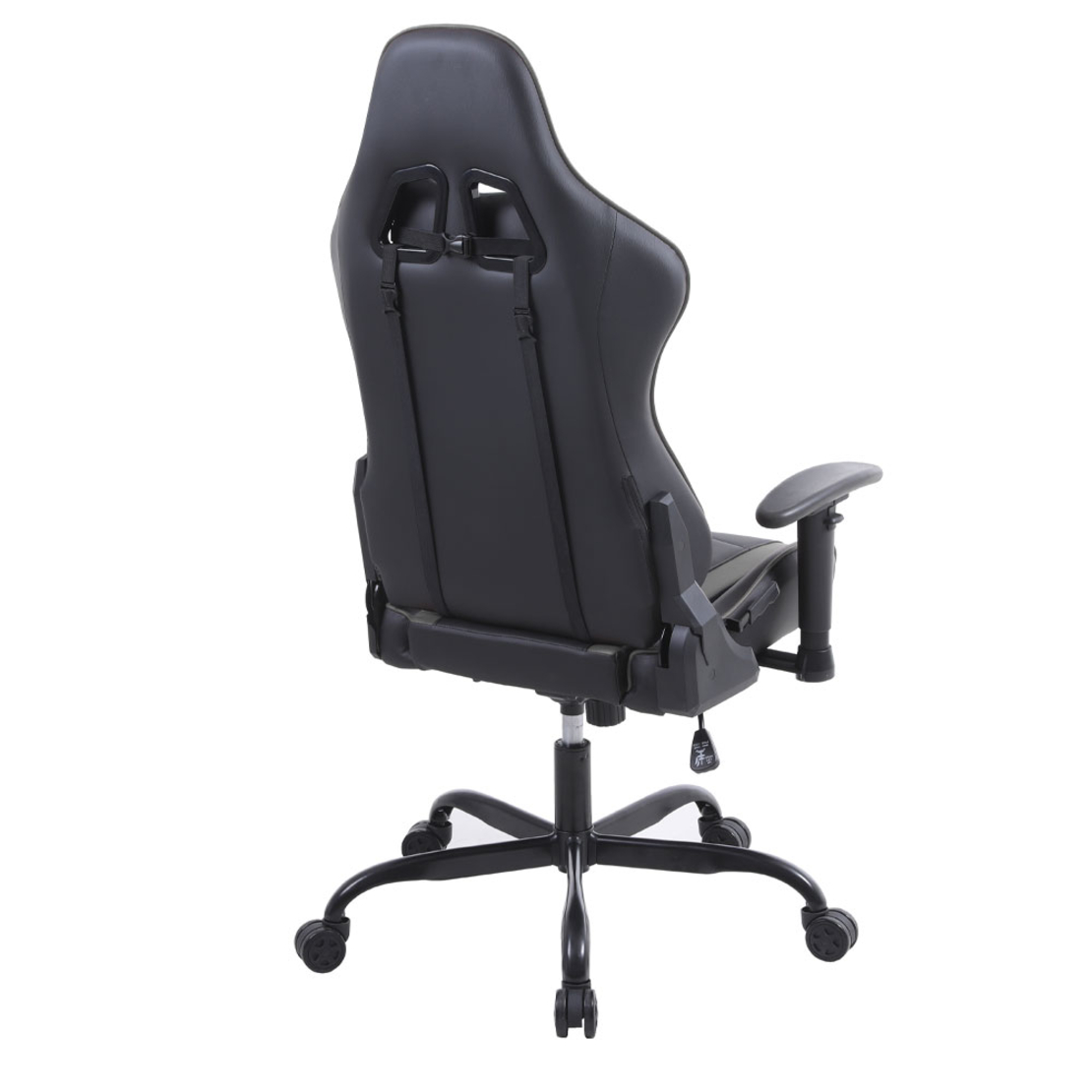 EXPLOR GAMING CHAIR DESK FABRIC BLACK METAL GREY METAL 50x71xΗ135cm PRC