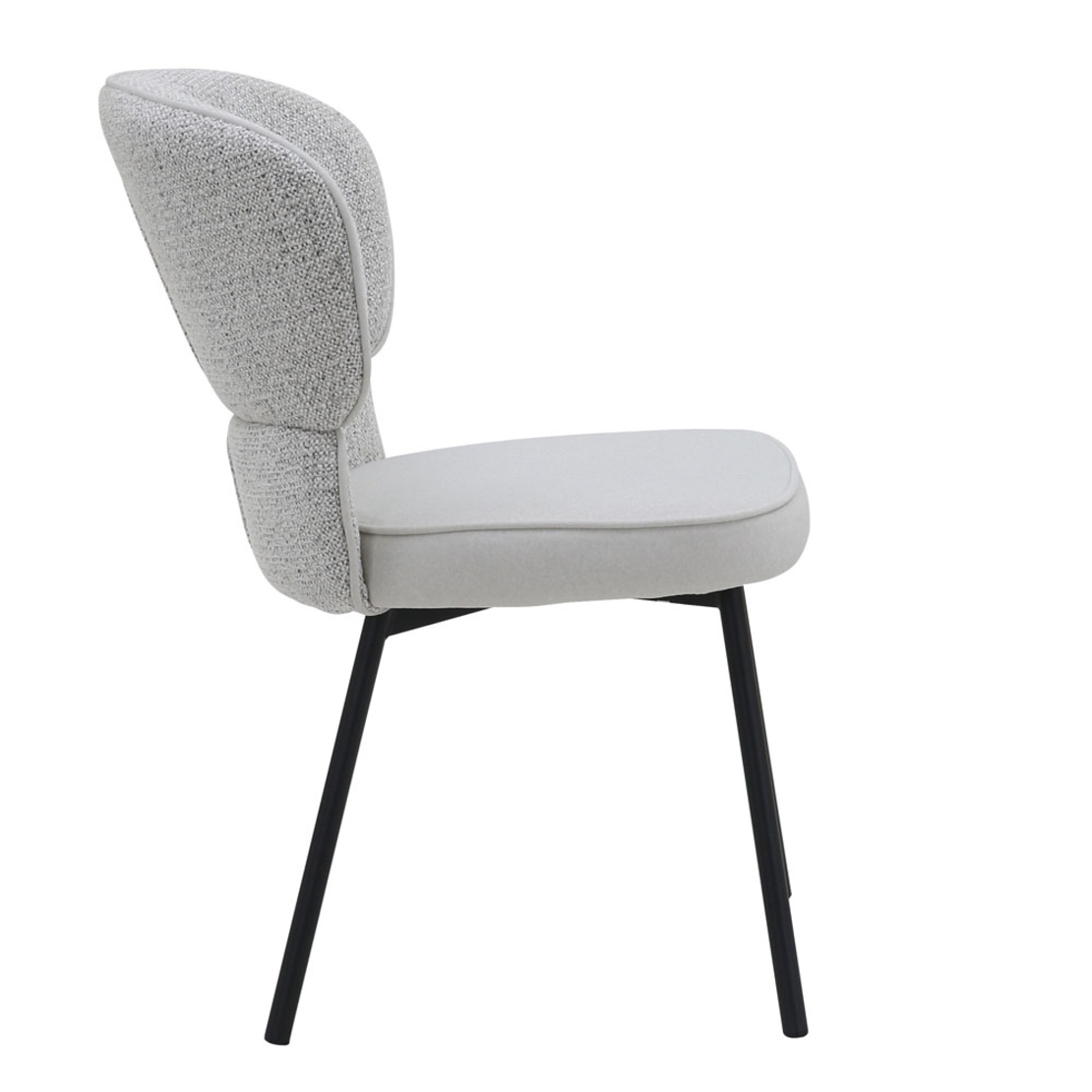 SAHARA CHAIR FABRIC BEIGE METAL BLACK E1 PRC