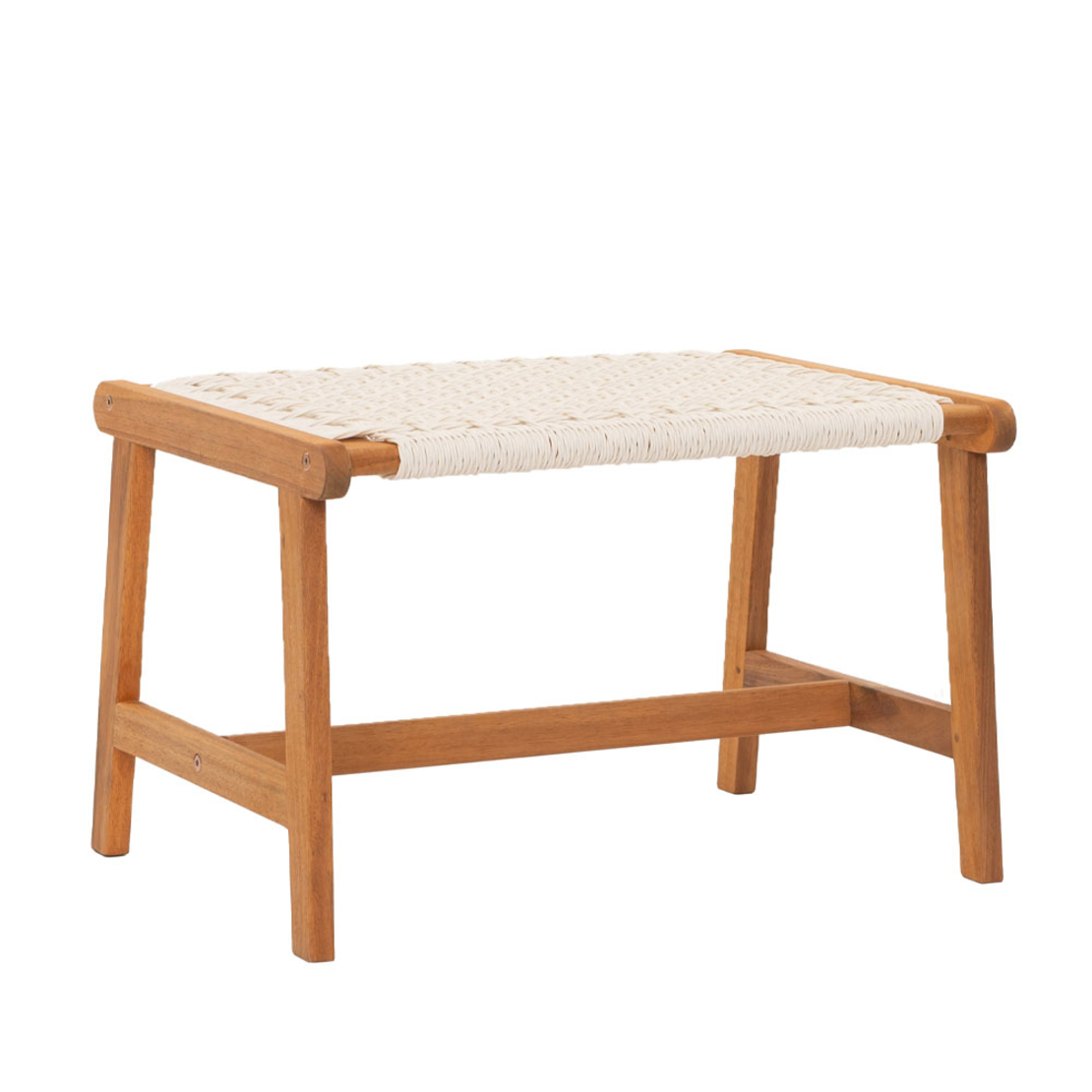 MESH STOOL HIGH DENSITY POLYETHYLENE WHITE NATURAL 57x41xH35,5cm VN