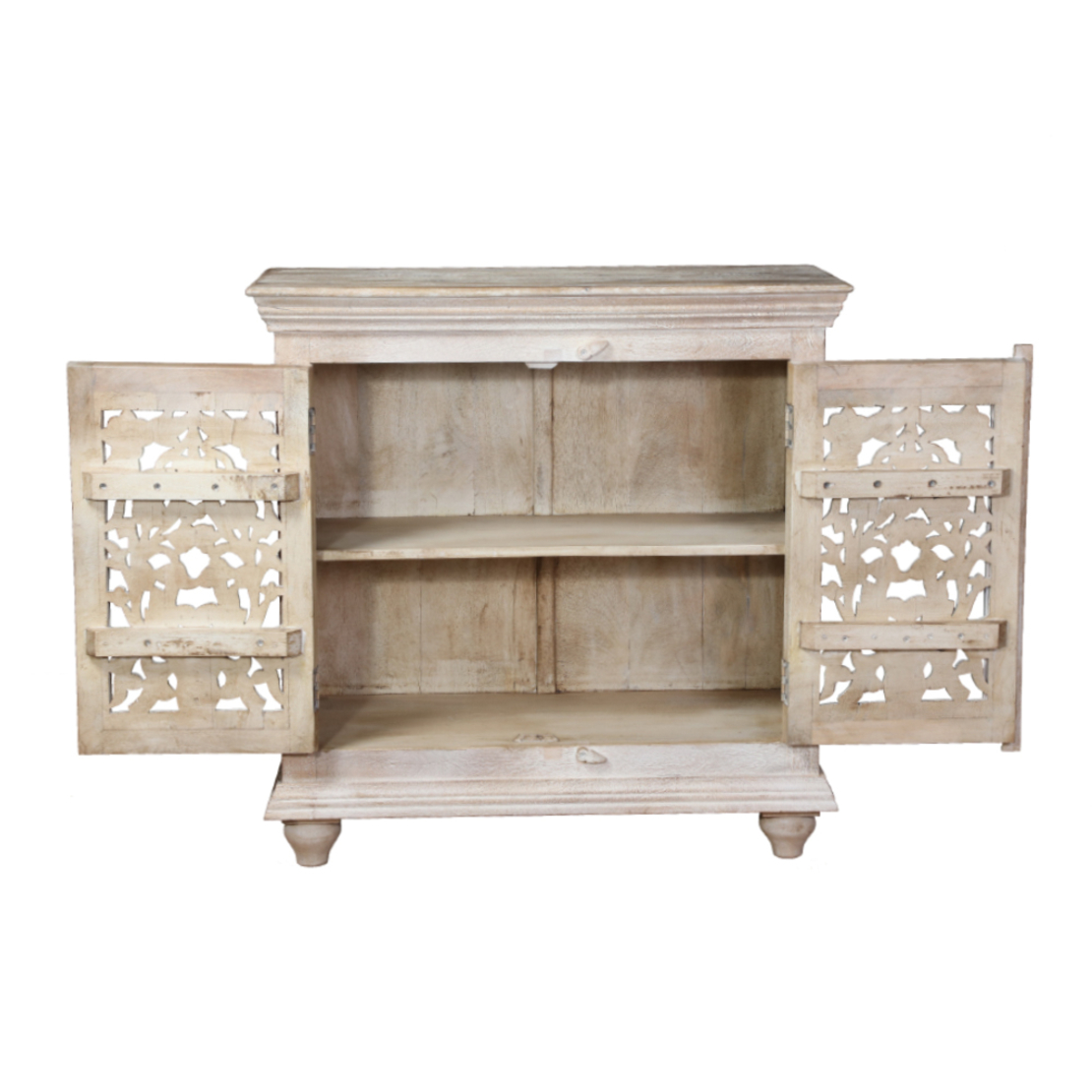 CORFU COMMODE 2DOORS WOOD MANGO NATURAL IN