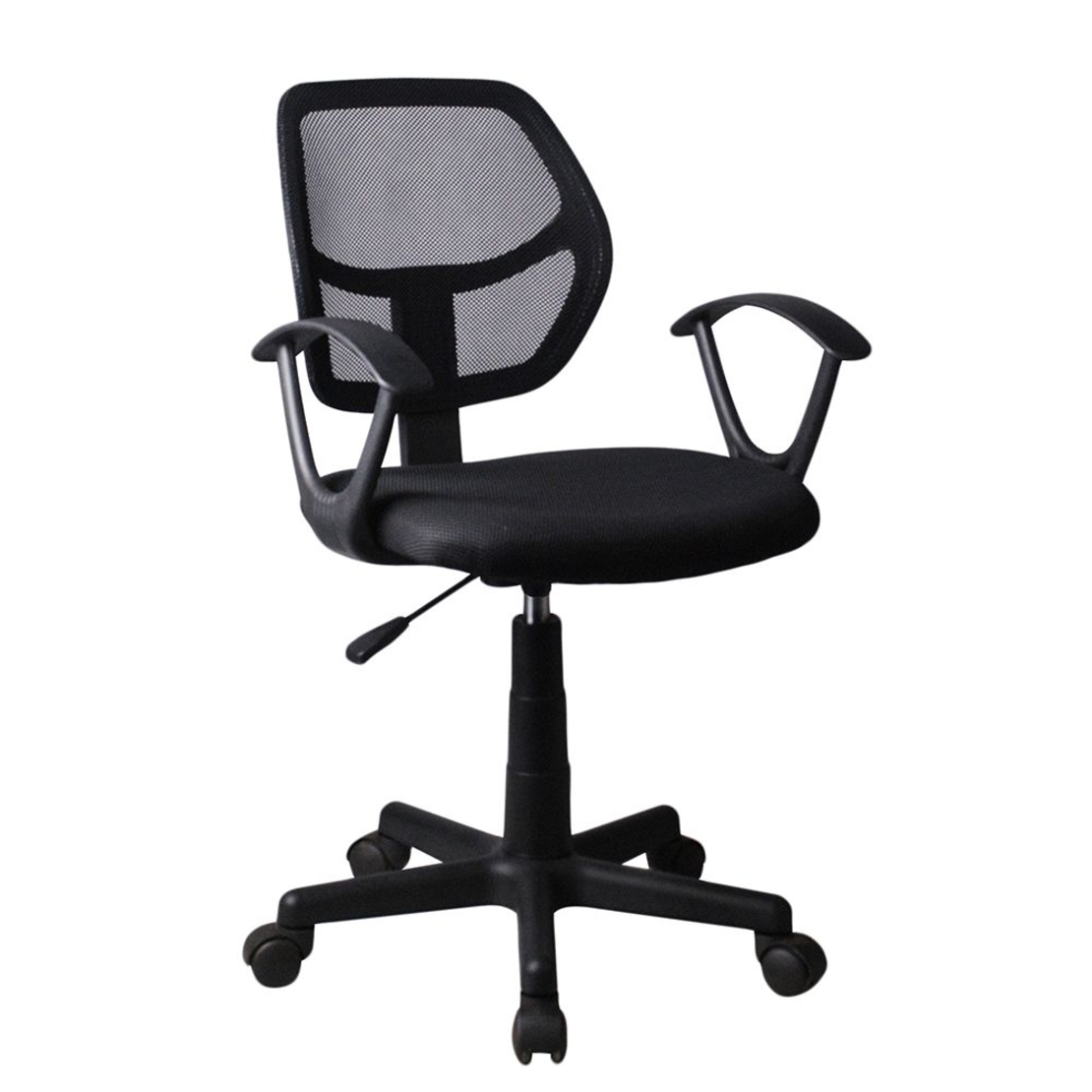 STRIPES CHAIR DESK FABRIC BLACK BLACK 55x53xH92cm E1 PRC