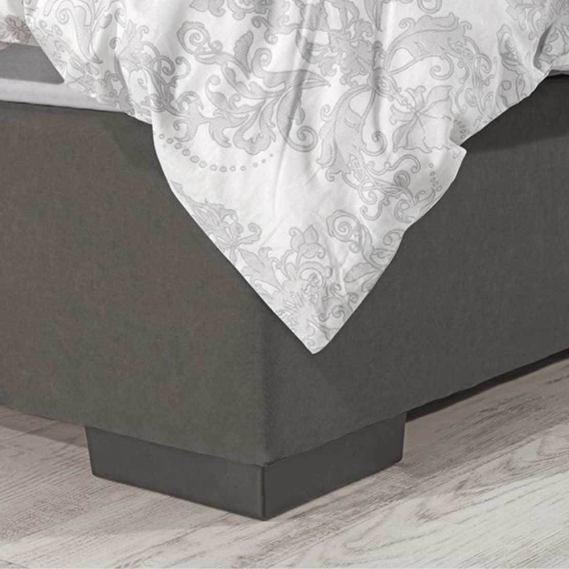 NOVEL BED WITH STORAGE (FOR MATTRESS 160x200cm) CHENILLE GREY DARK 07-780 E1 TR