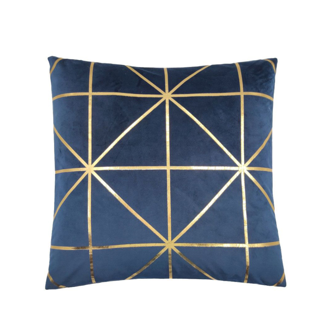 CONSTELLATION DECOR CUSHION VELVET BLUE GOLD 45x45