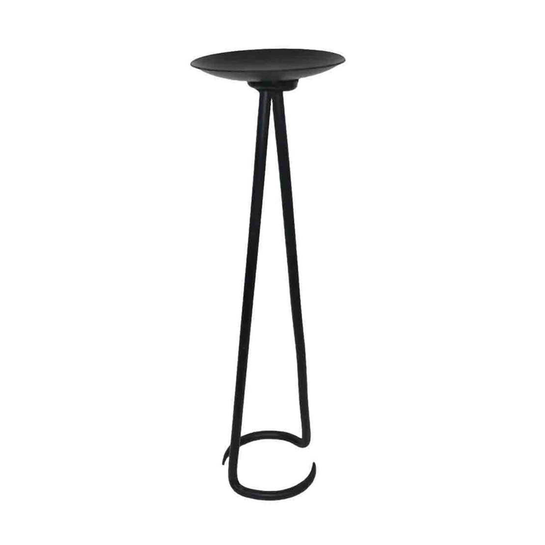 ELGAD CANDLE HOLDER METAL BLACK D13xH44cm IN