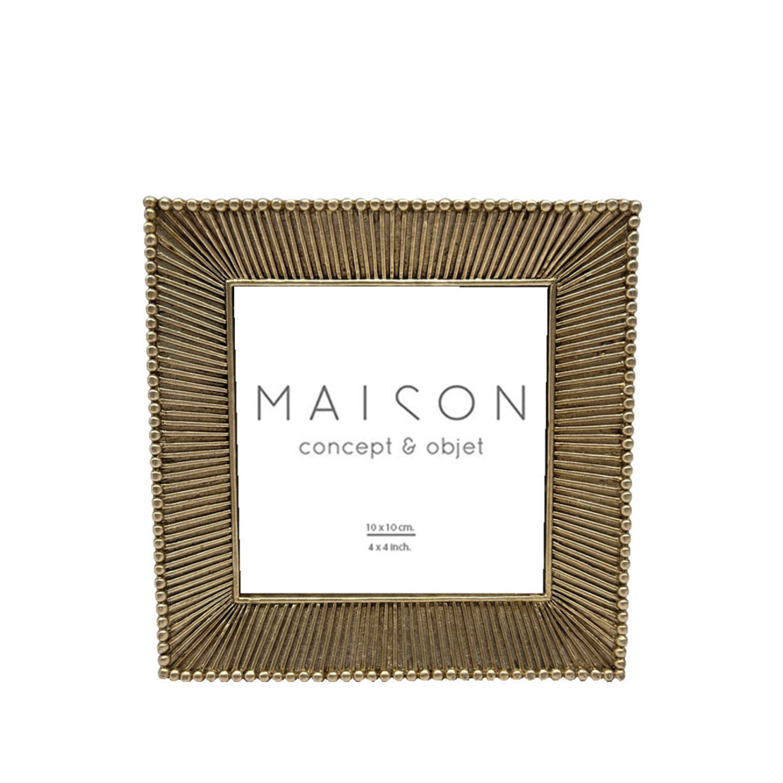 RODERICK PHOTO FRAME POLYRESIN GLASS GOLD 14x2,2xH