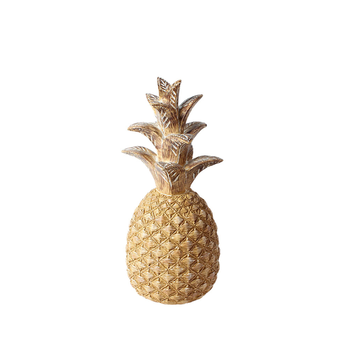 GINKO 5 DECO PINEAPPLE POLYRESIN NATURAL D15xH33,5