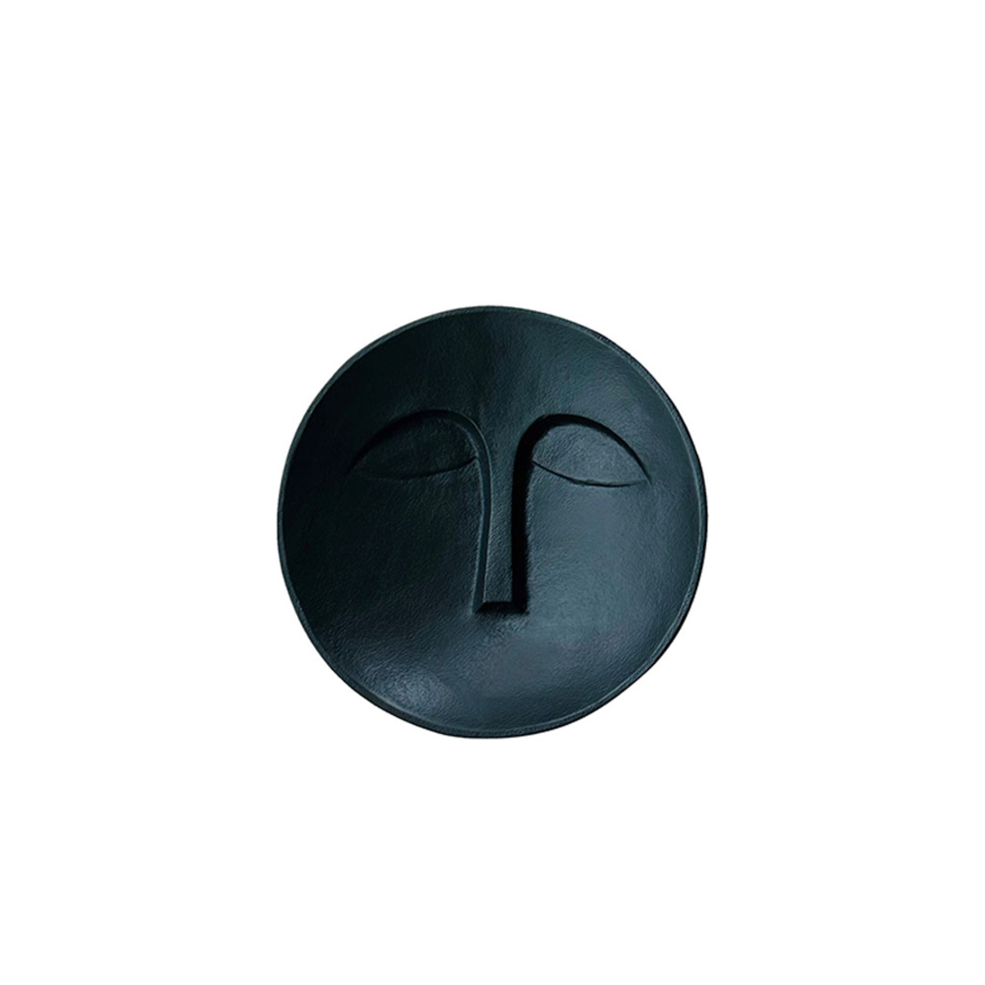 FACE DECO WALL ALUMINIUM BLACK D30xH5,5cm IN