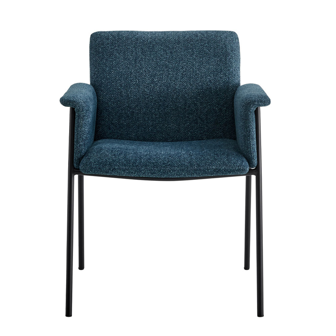 JAPO CHAIR FABRIC WATER GREEN METAL BLACK E1 PRC
