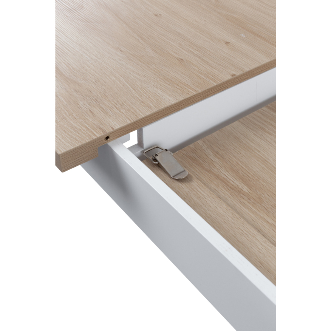 COTTAGE TABLE EXTENDABLE MELAMINE WHITE NATURAL E1 PRC