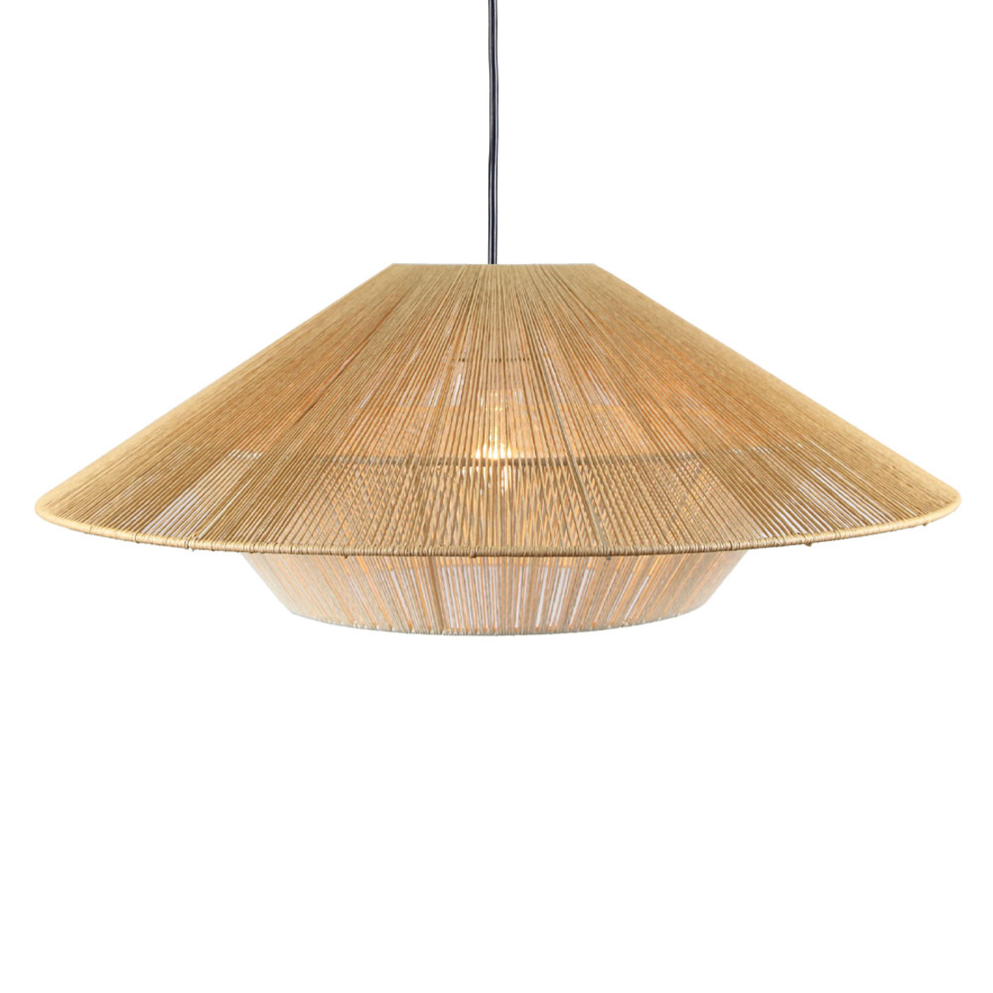 HAT A LAMP PENDANT METAL ROPE NATURAL WHITE 60x60x