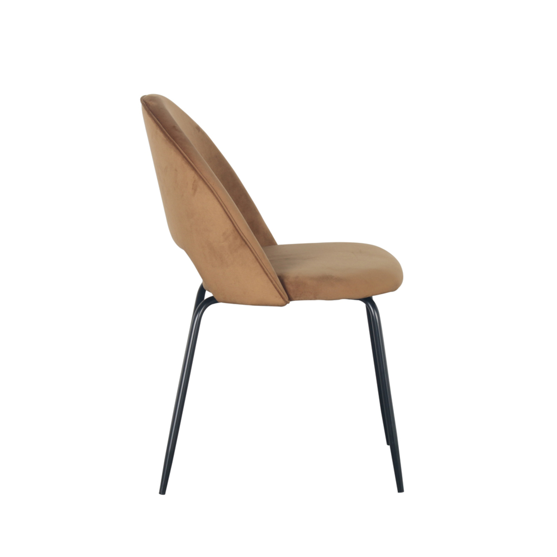 TOKYO CHAIR FABRIC CAMEL METAL BLACK E1 PRC