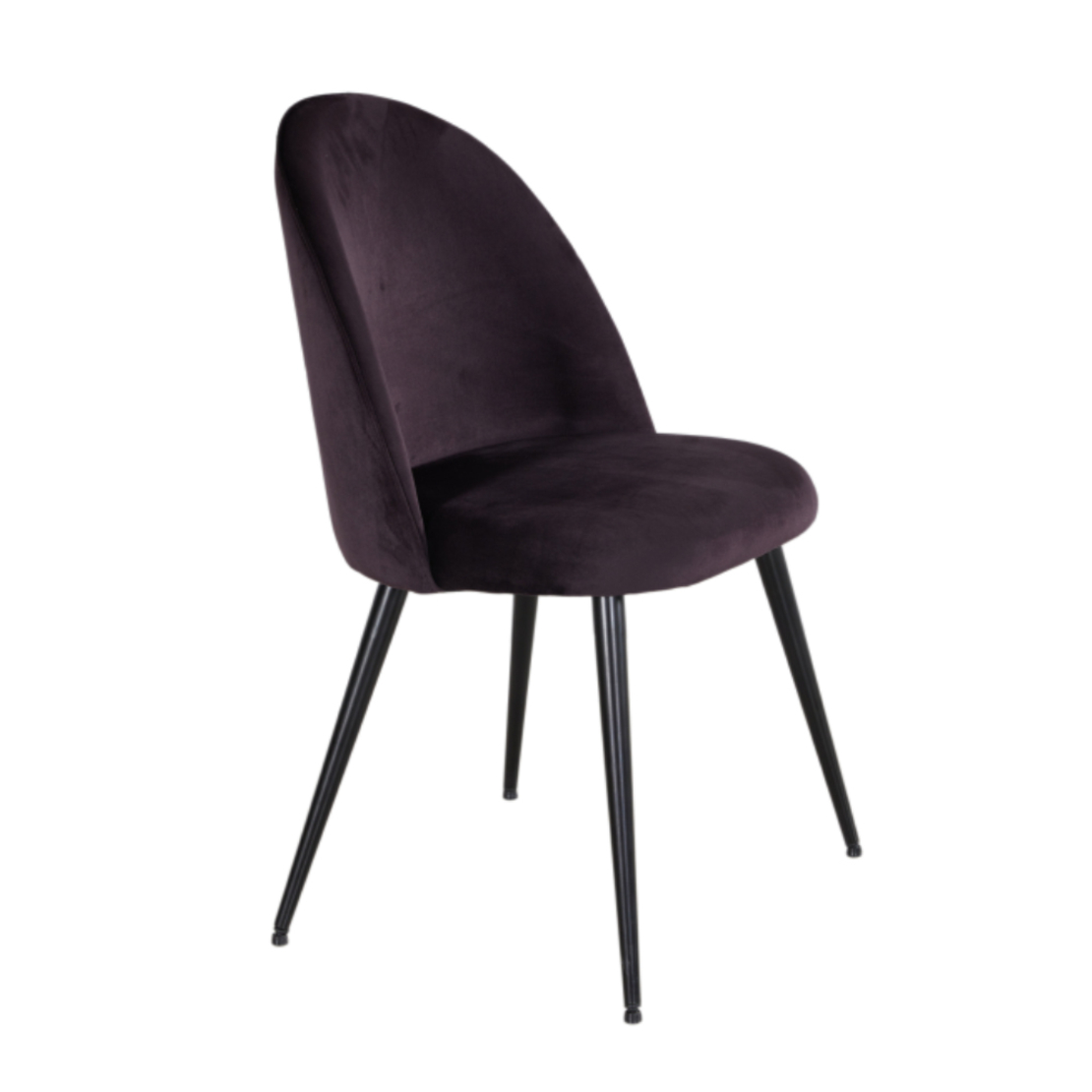 ZIZEL CHAIR FABRIC VIOLET DARK BLACK E1 PRC