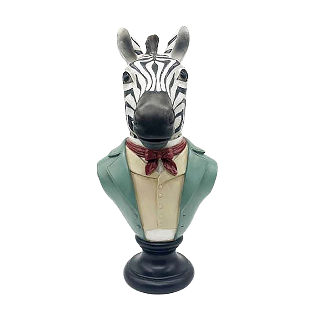 SENIOR ZEBRA DECO ZEBRA POLYRESIN MULTICOLOR 21x19