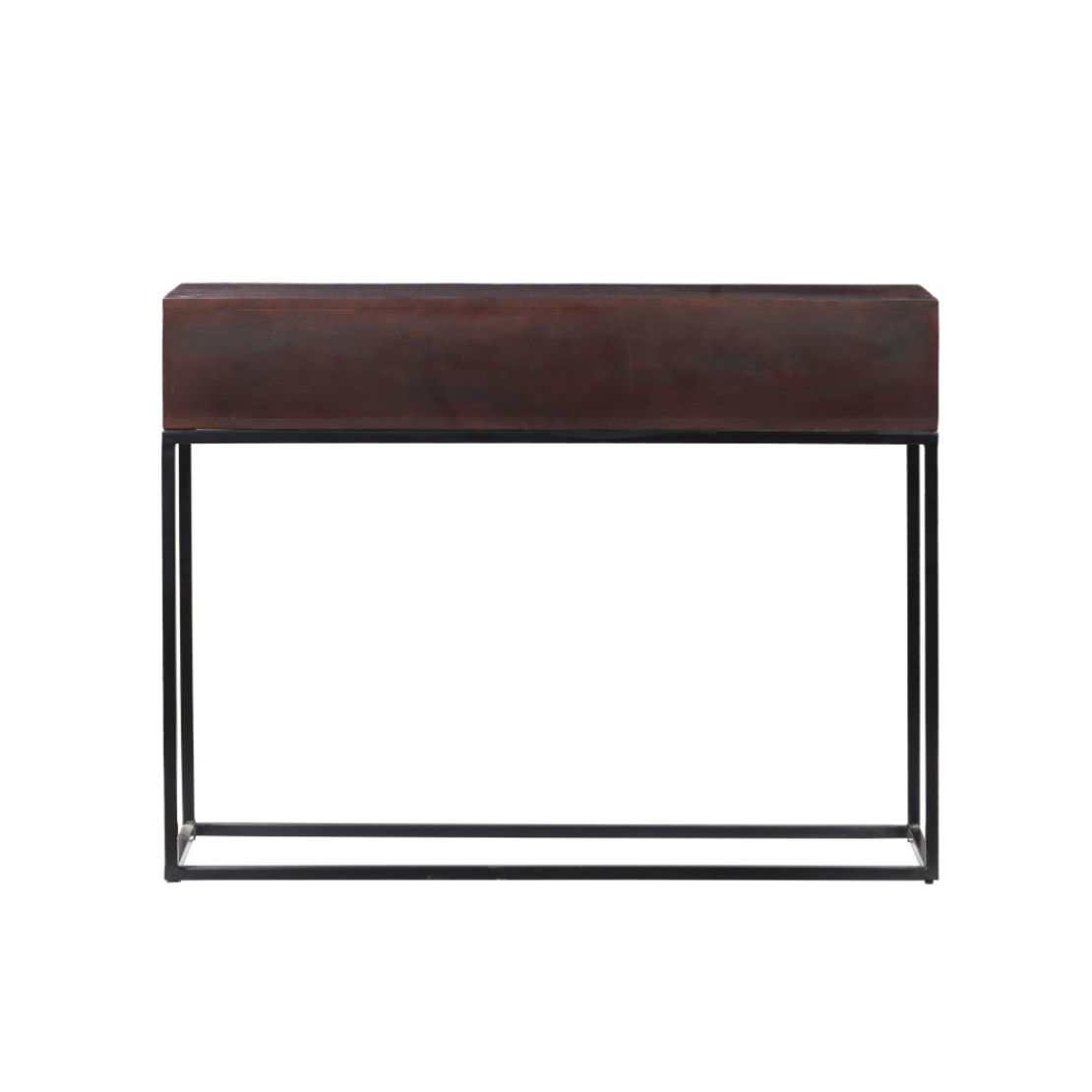 AZTEC CONSOLE 2DRAWERS WOOD MANGO BROWN DARK BLACK 120x35xH90cm IN