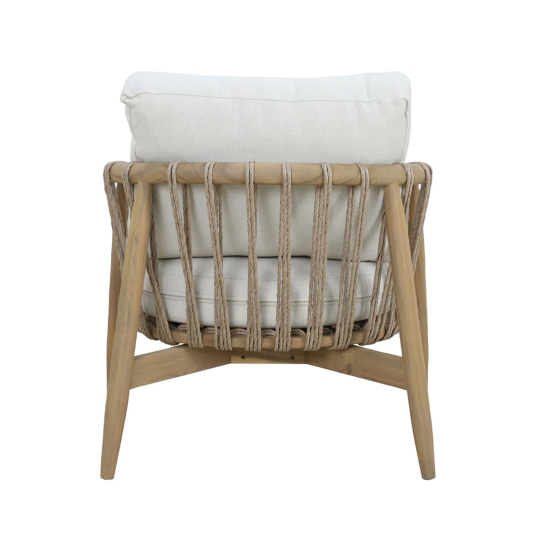 CORDA LOUNGE SET 1+2+1 WOOD ACACIA NATURAL WHITE V