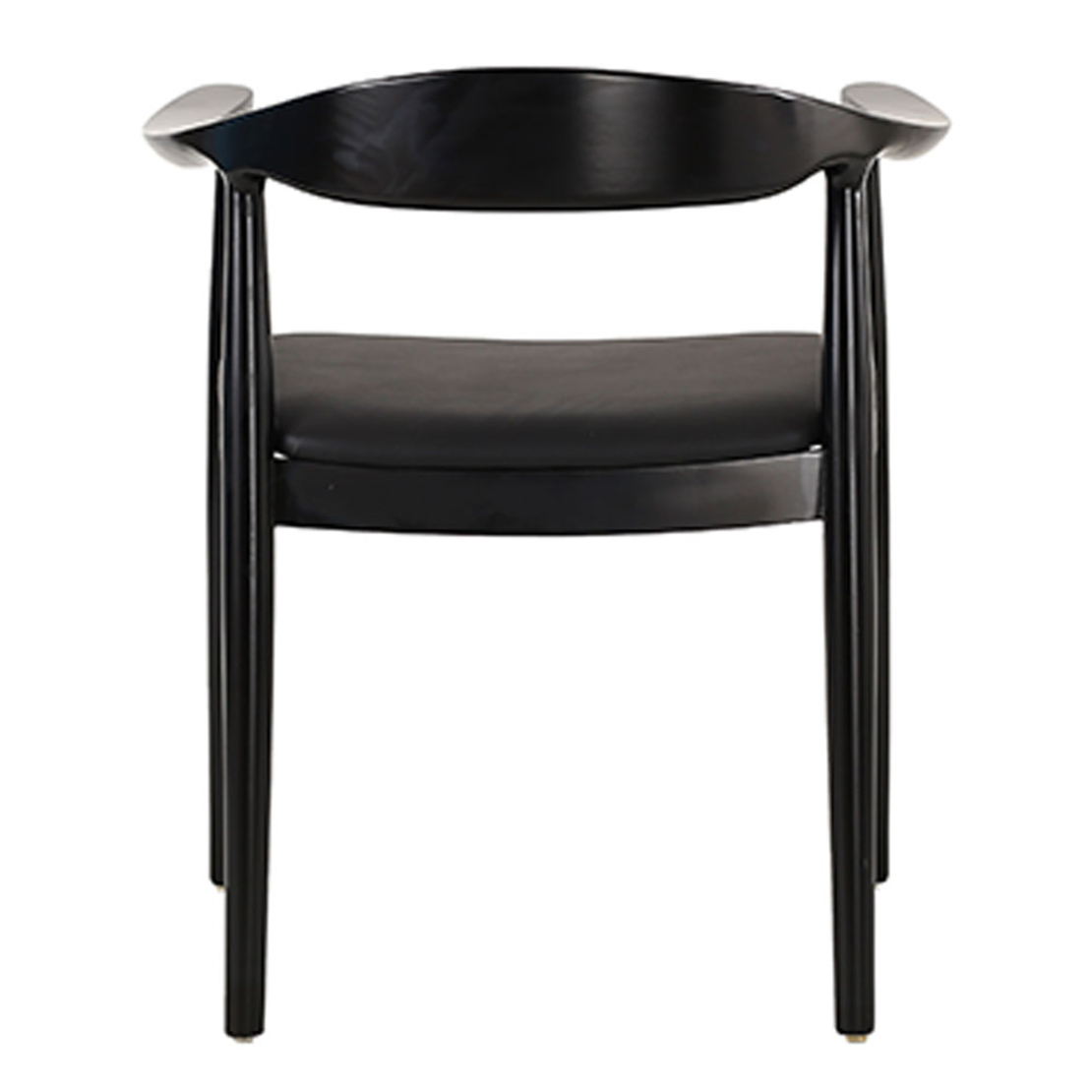 FUJI CHAIR WOOD RUBBERWOOD BLACK FABRIC PRC