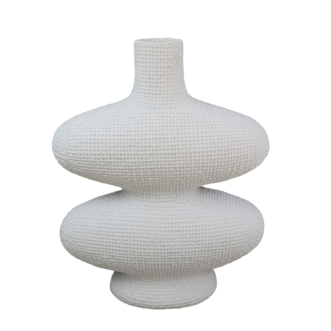 RANDI VASE POLYRESIN WHITE 31,5x14,5xH39cm PRC