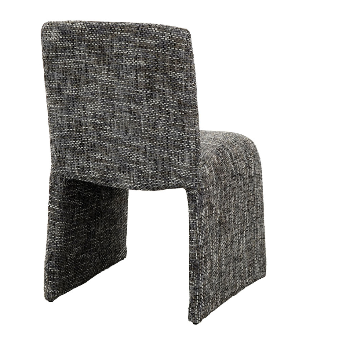 QUADRO CHAIR FABRIC GREY DARK METAL E1 PRC