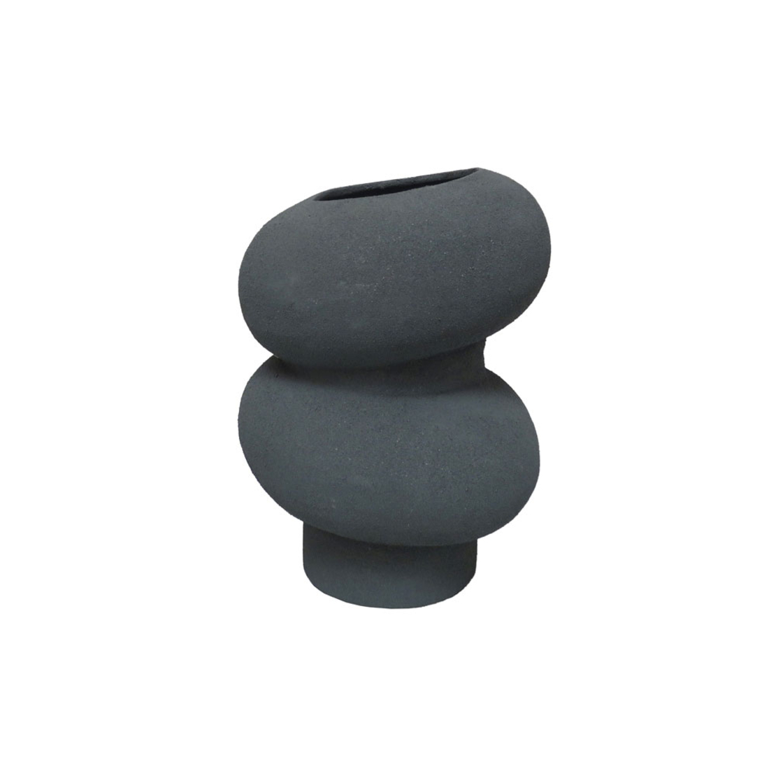 DANEET VASE 17x17x23 ALUMINIUM GREY