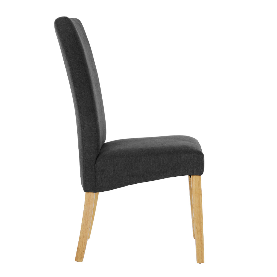 BRIDGE CHAIR FABRIC GREY DARK WOOD PINE NATURAL PR