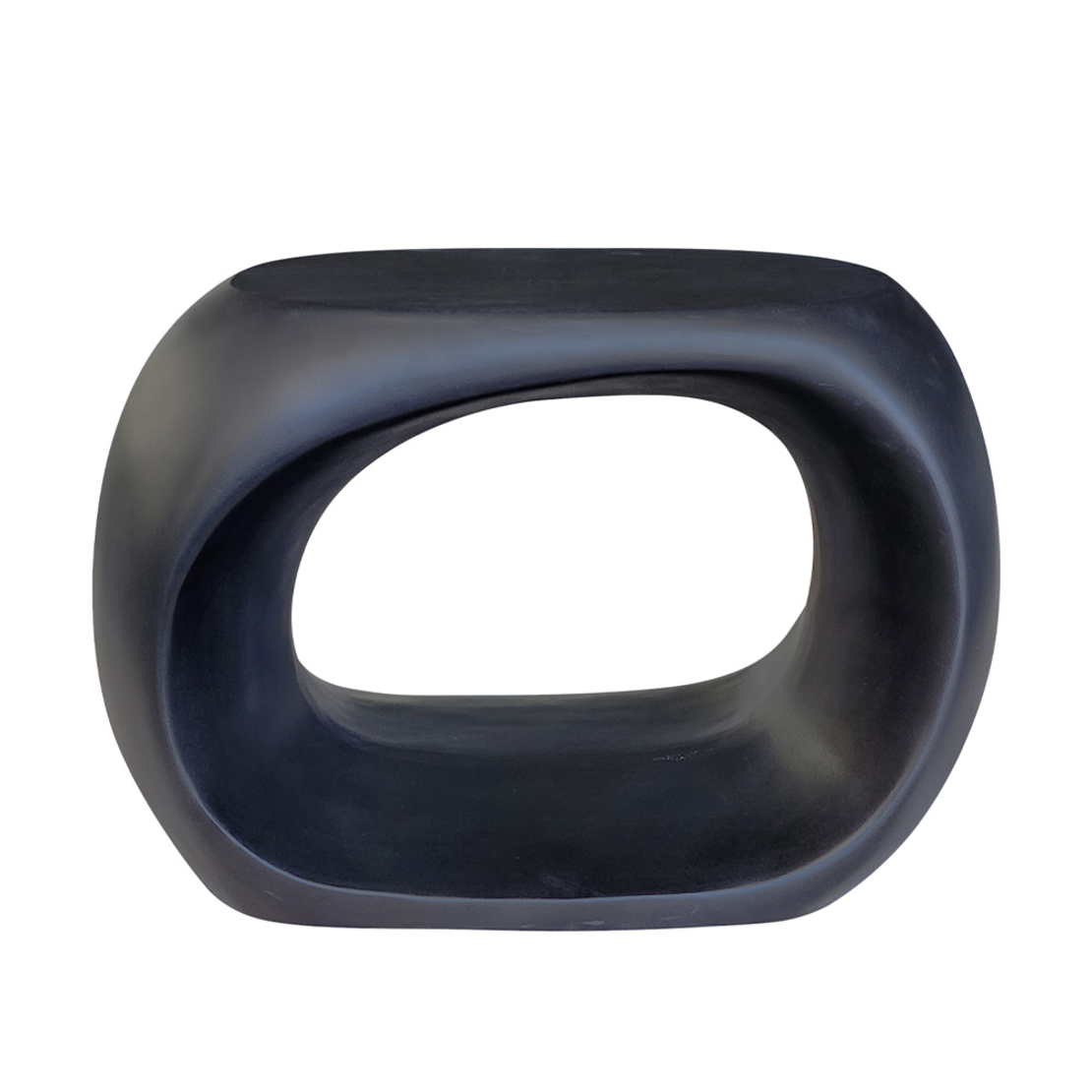 BOOGIE 2 SIDE TABLE CEMENT BLACK 70x37xH45cm VN