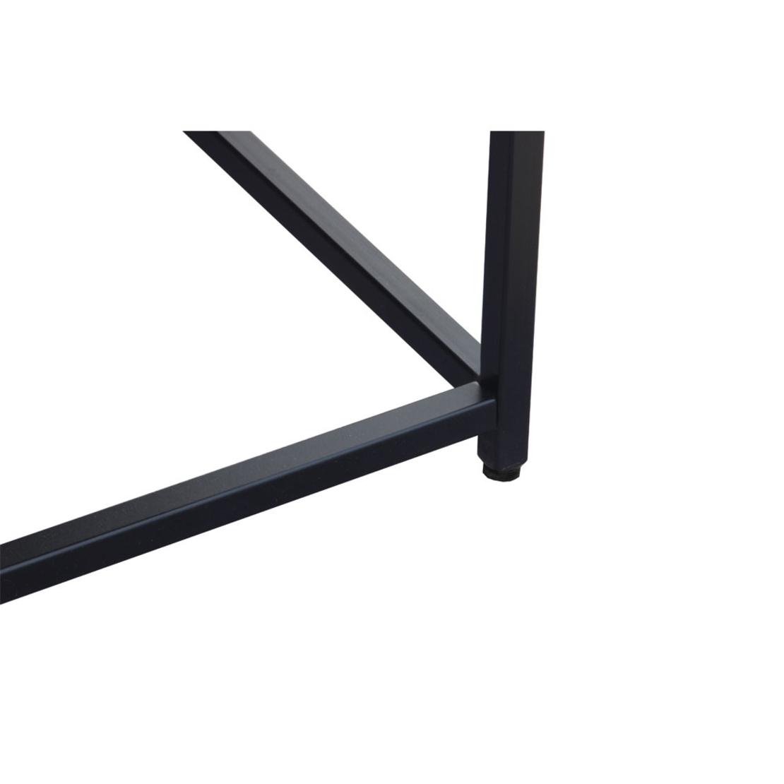 COMBO COFFEE TABLE WOOD ACACIA WALNUT METAL BLACK 84x80xH42cm IN