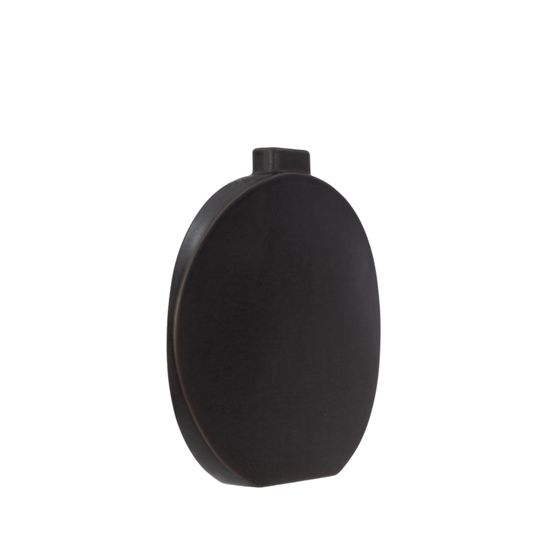 FLAT VASE CERAMIC ANTRACITE MATTE 31x4xH32cm PRC