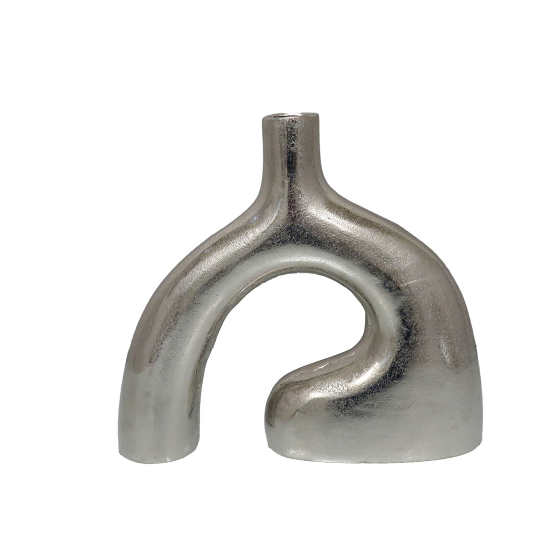 CALAN VASE 34x8x31 ALUMINIUM SILVER