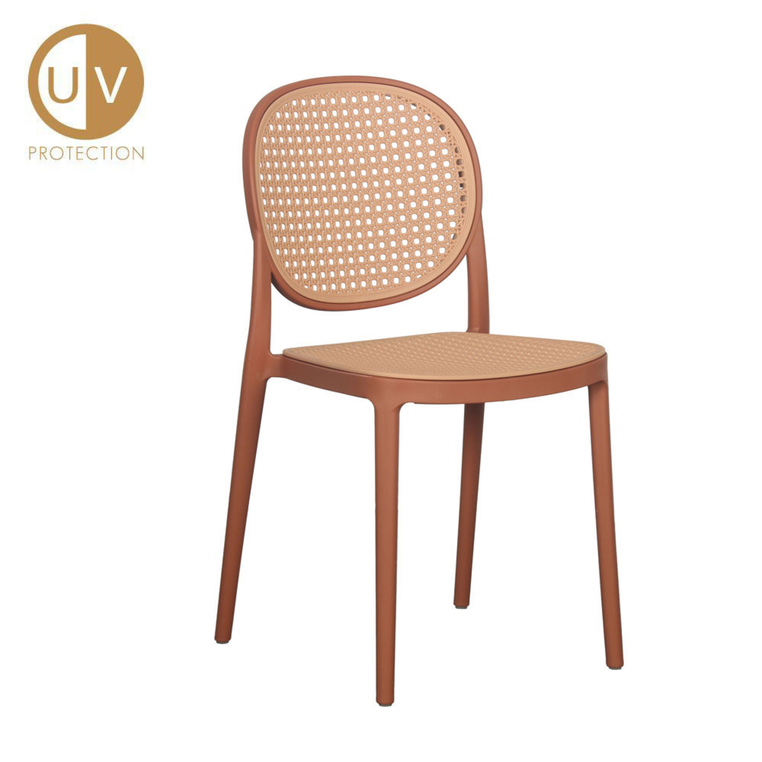 RATTI CHAIR PP TERRACOTTA NATURAL PRC