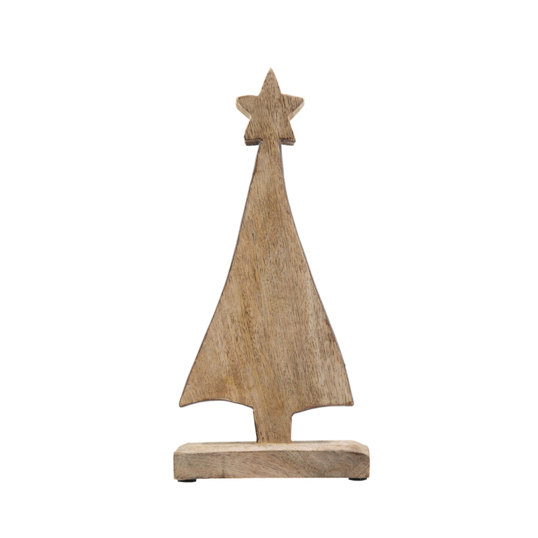 XMAS NATALE 1 TREE WOOD GREY 14x2xH30cm IN