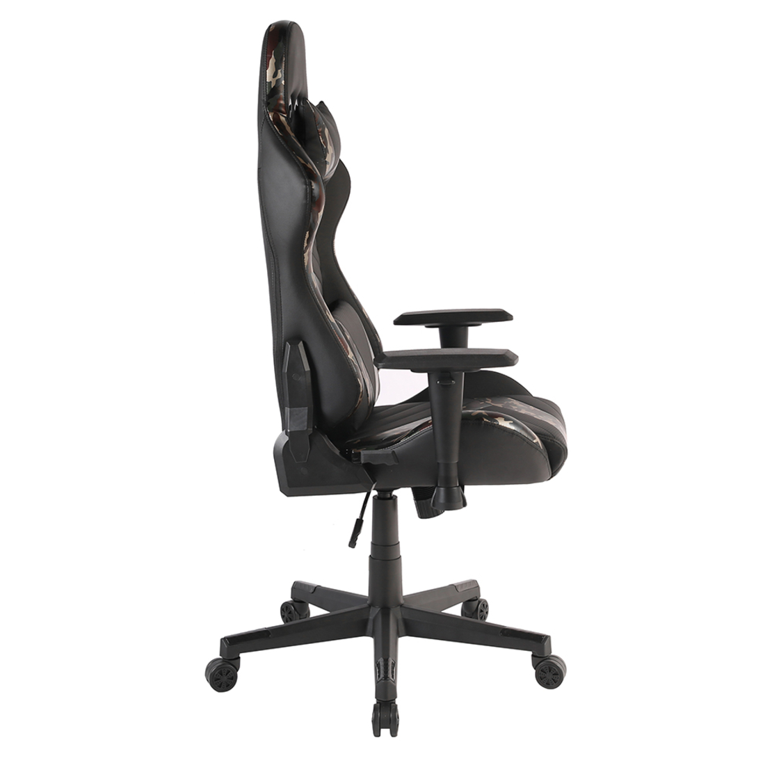 DYSKORD GAMING CHAIR DESK FABRIC BLACK WITH PATTERN NYLON METAL 50x74xH137cm PRC