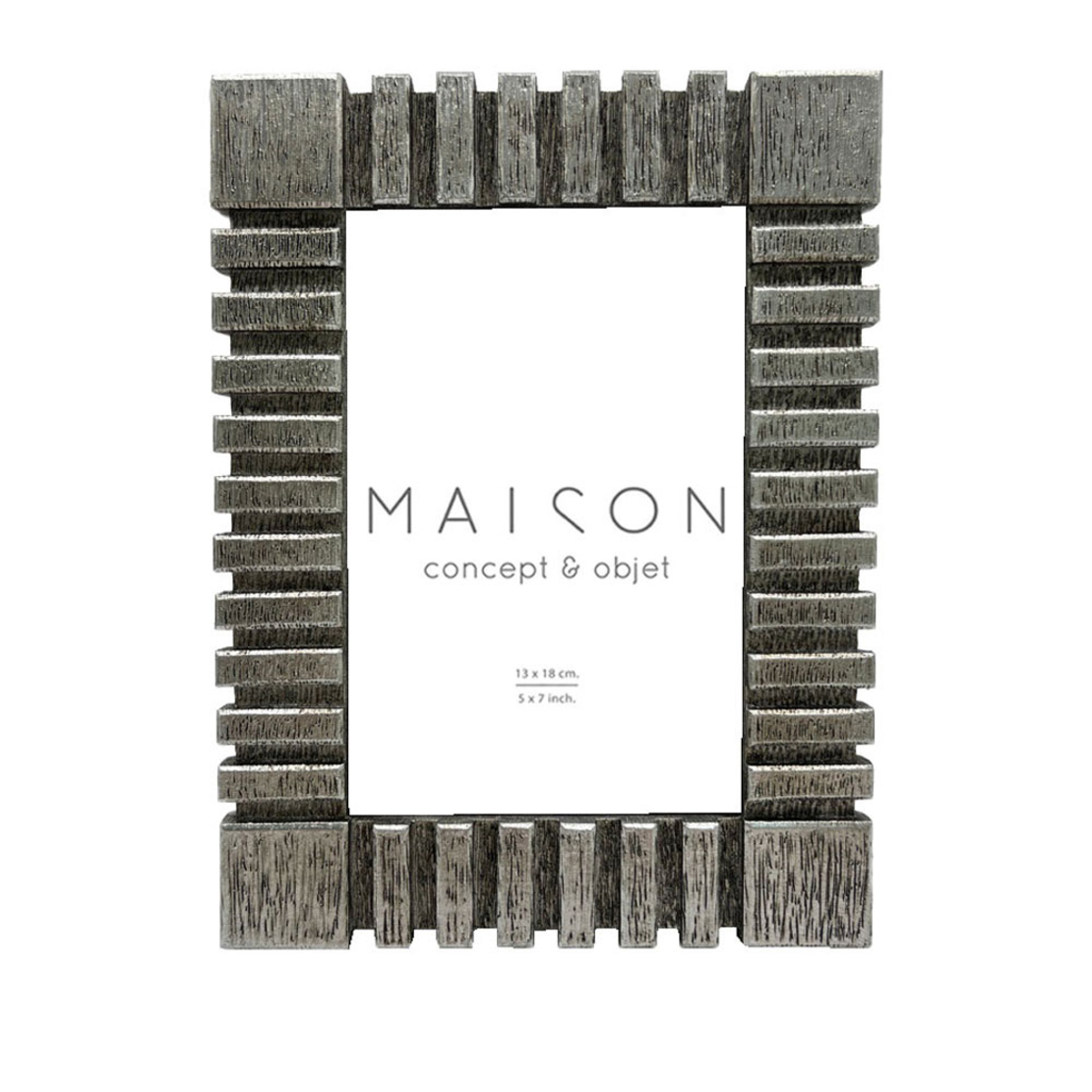 KASEN PHOTO FRAME POLYRESIN GLASS SILVER 18,3x2xH2