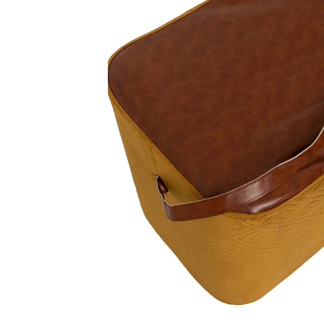 COWBOY STOOL FABRIC GOLD FINGER BROWN E1 PRC