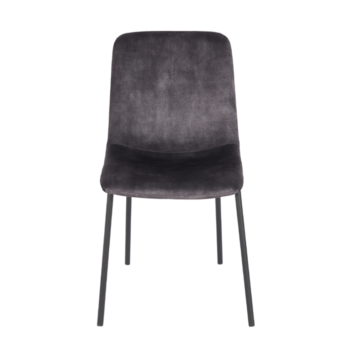 BRICK CHAIR FABRIC GREY METAL BLACK E1 PRC